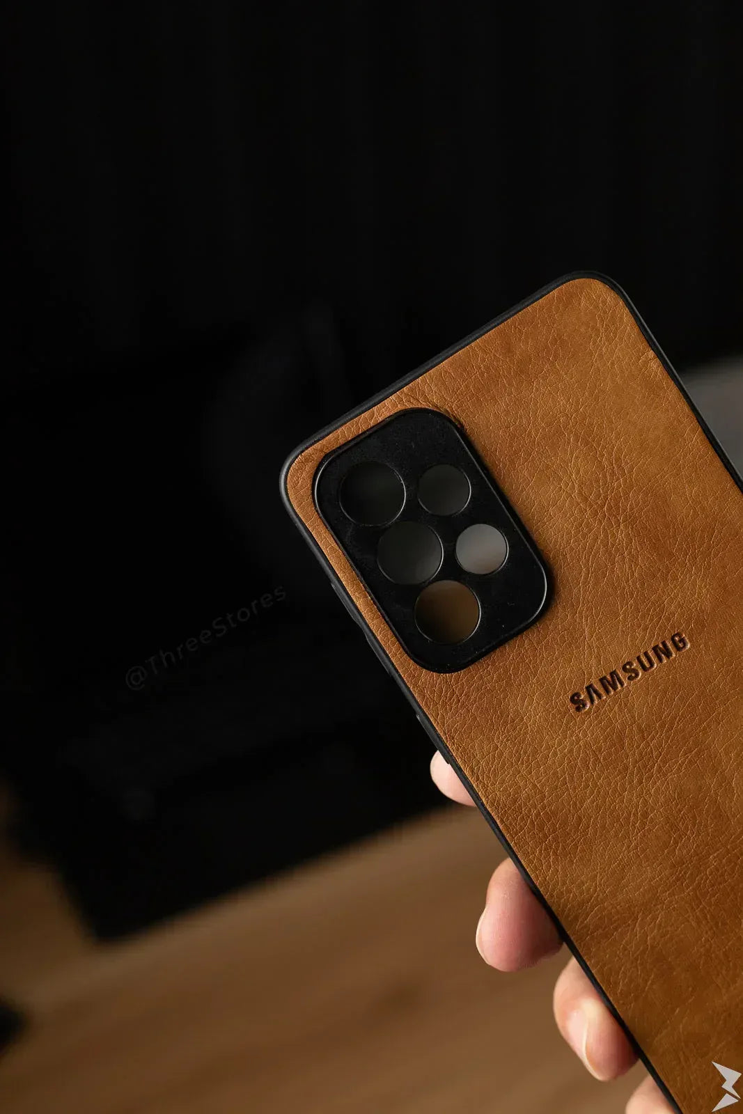 Leather Camera Protection Case Samsung A73 - Three