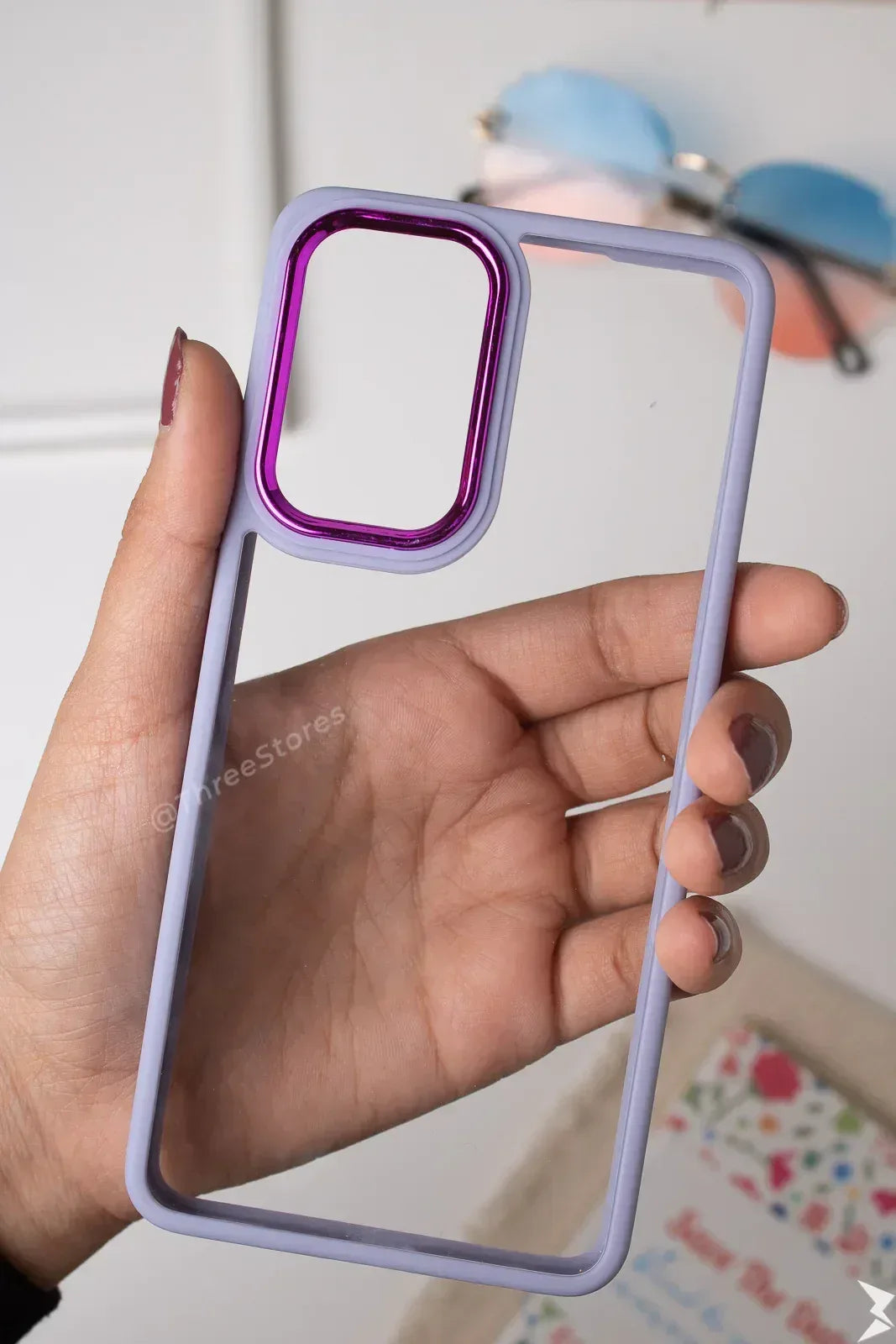 Skin Fashion Colored Frame Camera Case Samsung A33 - Three