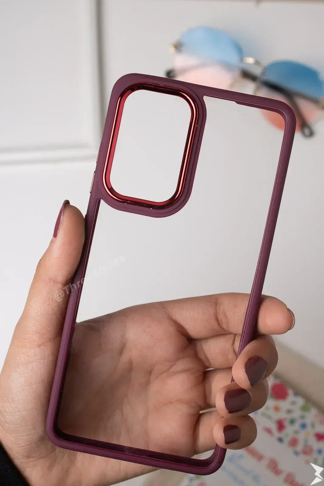 Skin Fashion Colored Frame Camera Case Samsung A33 - Three