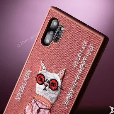 iRon Fabric Animals Case Samsung Note10 Plus - Three