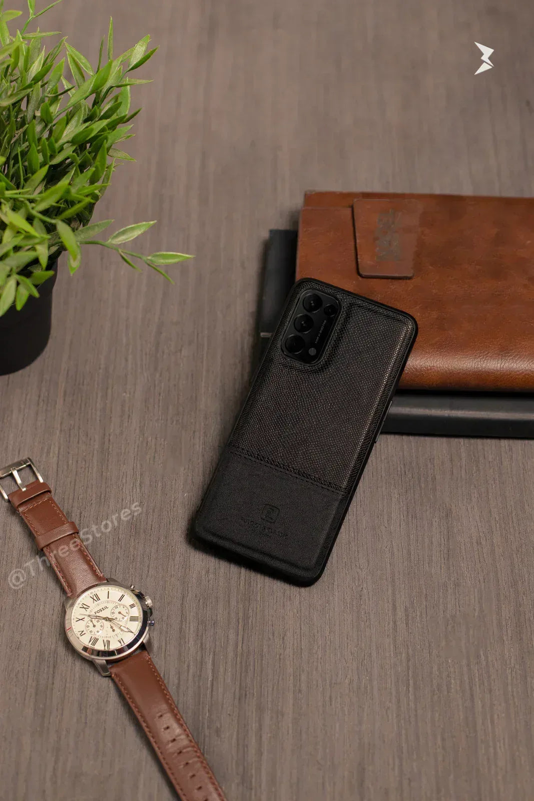 Puloka Mix Leather Case Oppo Reno5 - Three