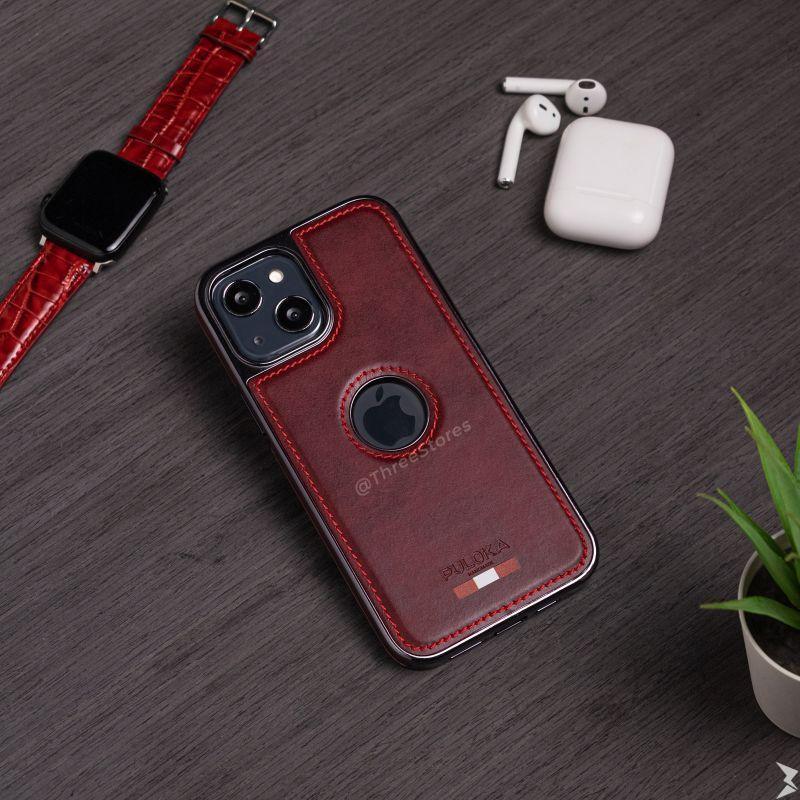 Puloka HandMade Leather Case iPhone 14 - Three