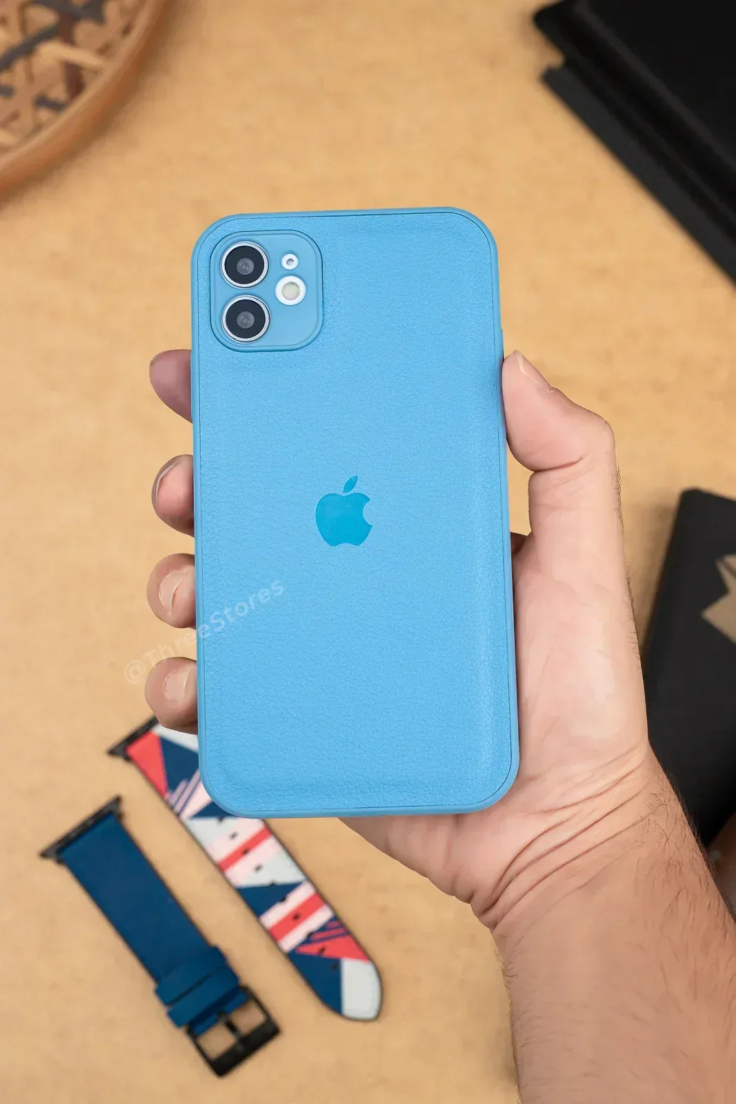 Q Series Leather Camera Protection Case iPhone 11 - Three
