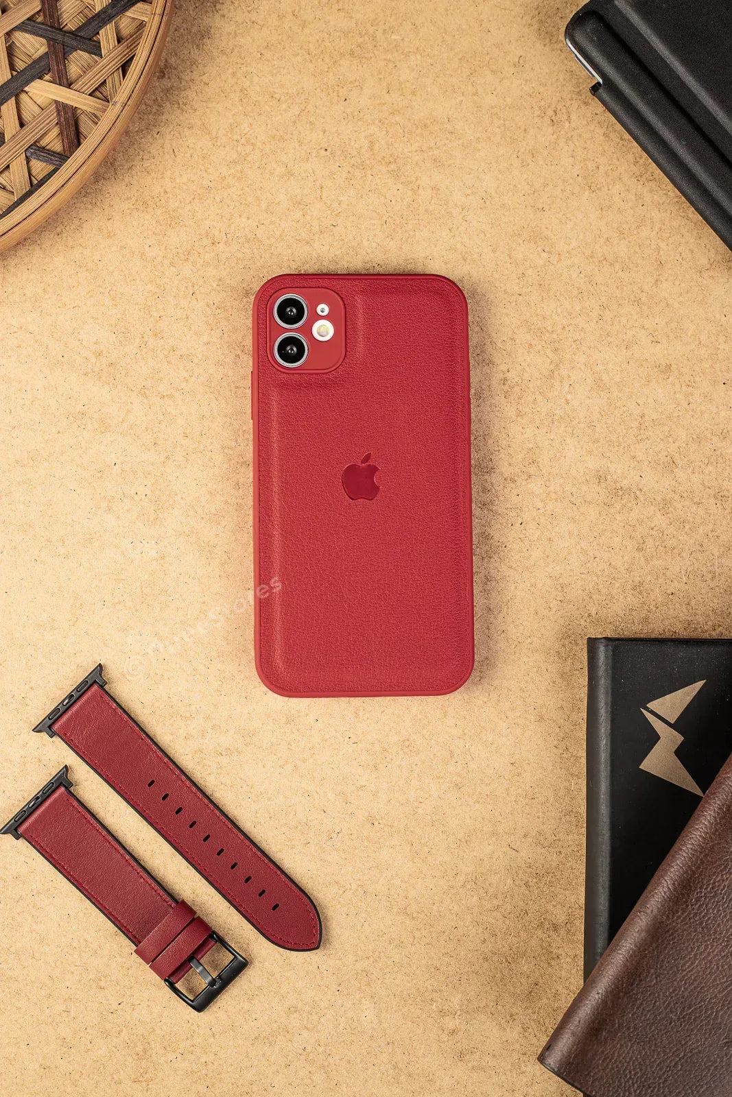 Q Series Leather Camera Protection Case iPhone 11 - Three
