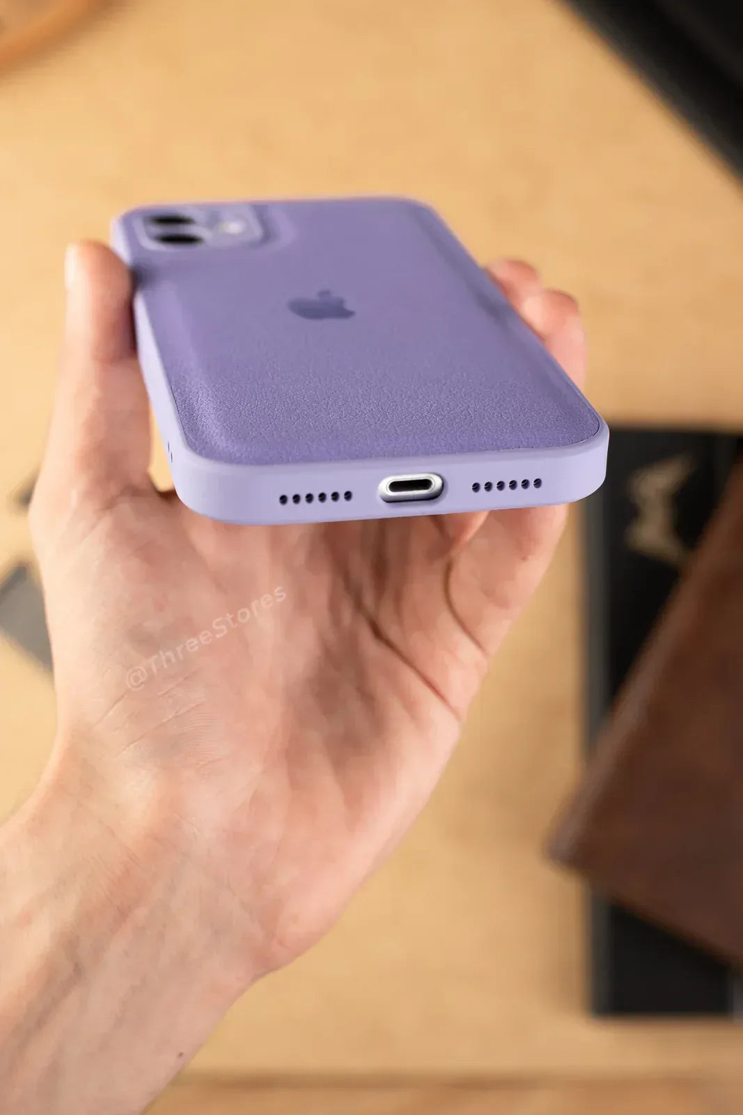 Q Series Leather Camera Protection Case iPhone 11 - Three