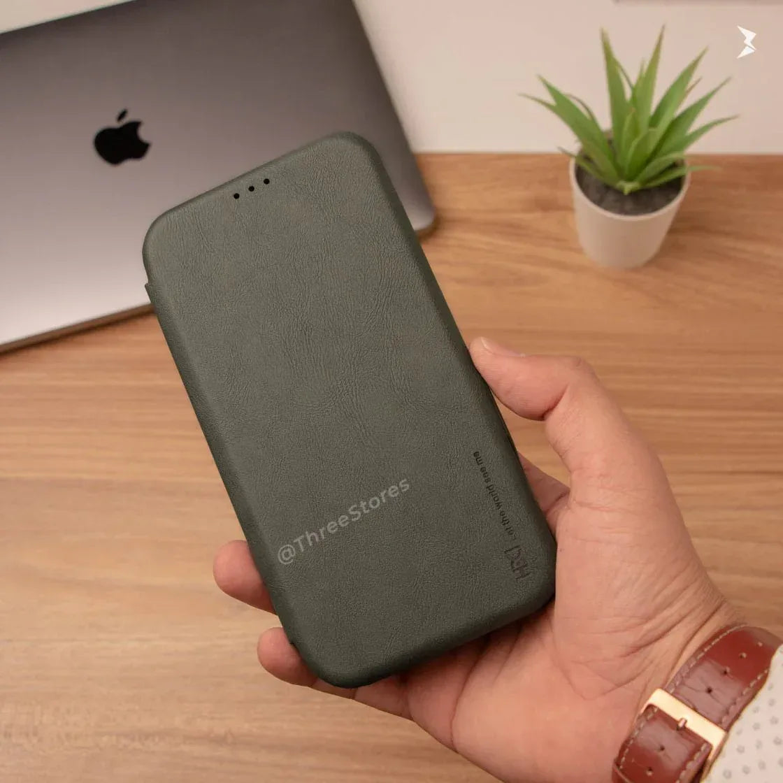 HDD Flip Wallet Leather Case iPhone 14 Pro Max - Three