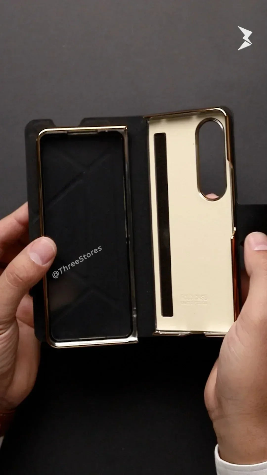 Velvet 4 in 1 Flip Leather Case Samsung Z Fold 4 - Three