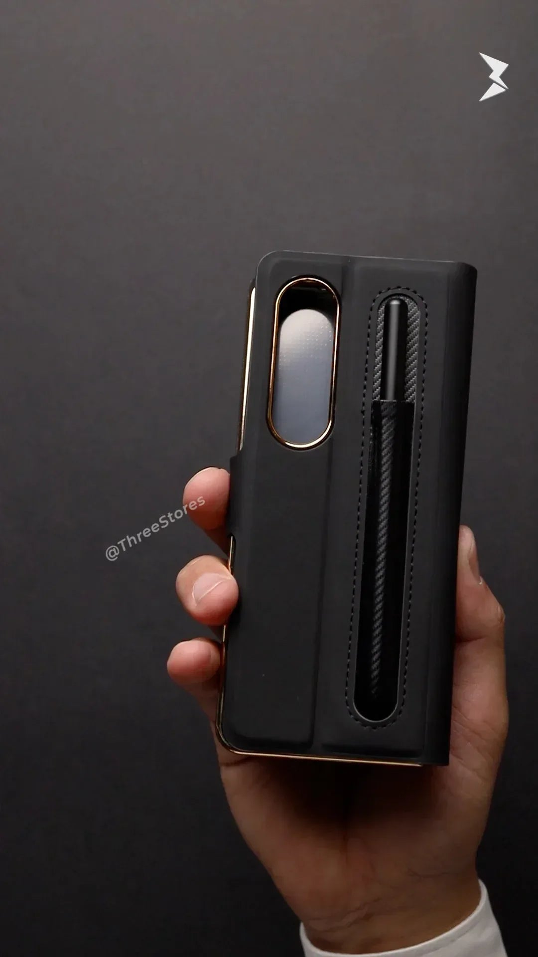 Velvet 4 in 1 Flip Leather Case Samsung Z Fold 4 - Three