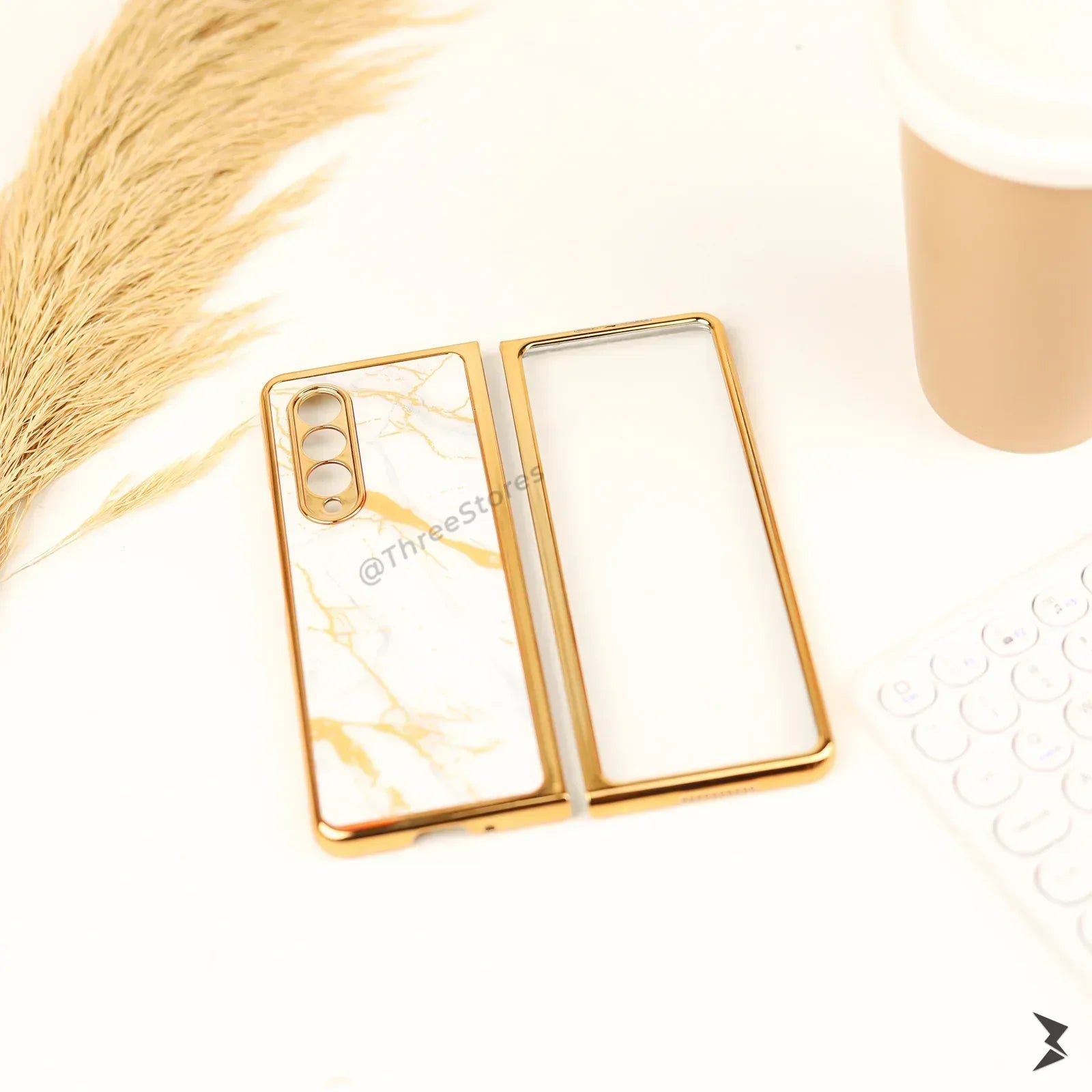 Porcelain Skin 360° Protection Case Samsung Z Fold 3 - Three