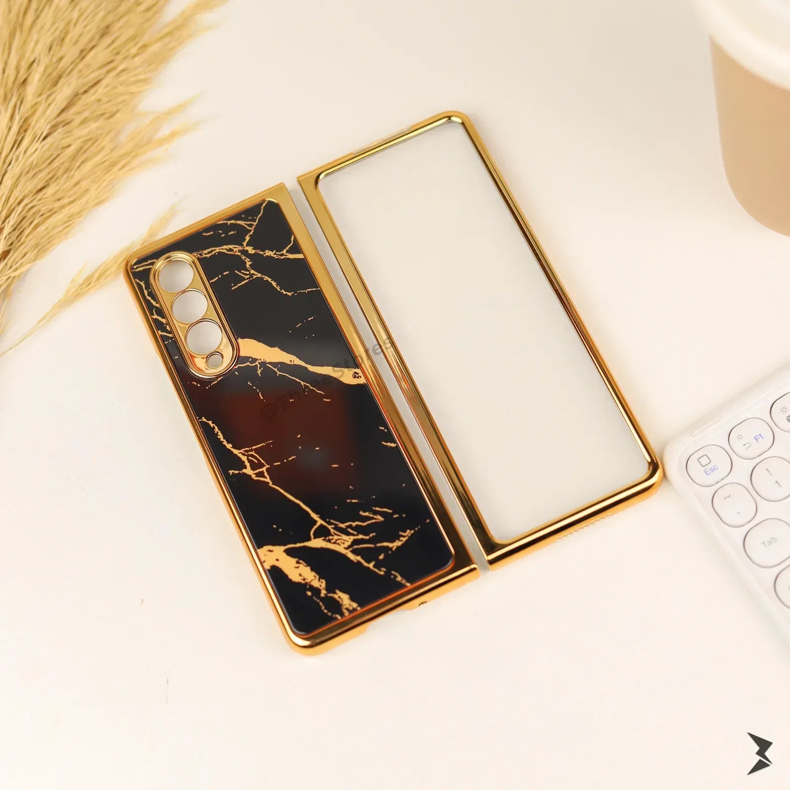 Porcelain Skin 360° Protection Case Samsung Z Fold 3 - Three