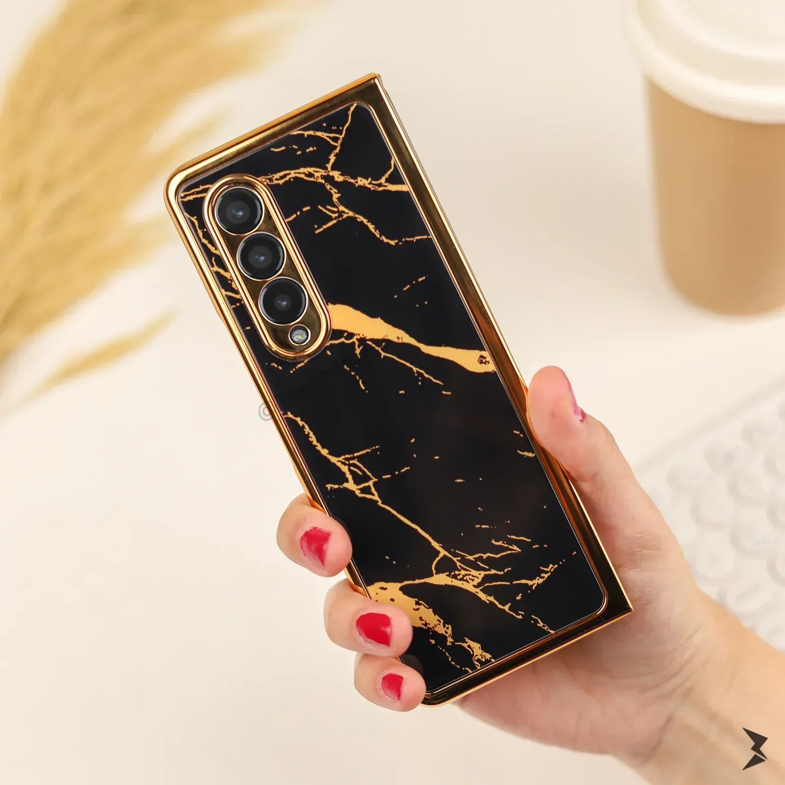 Porcelain Skin 360° Protection Case Samsung Z Fold 3 - Three