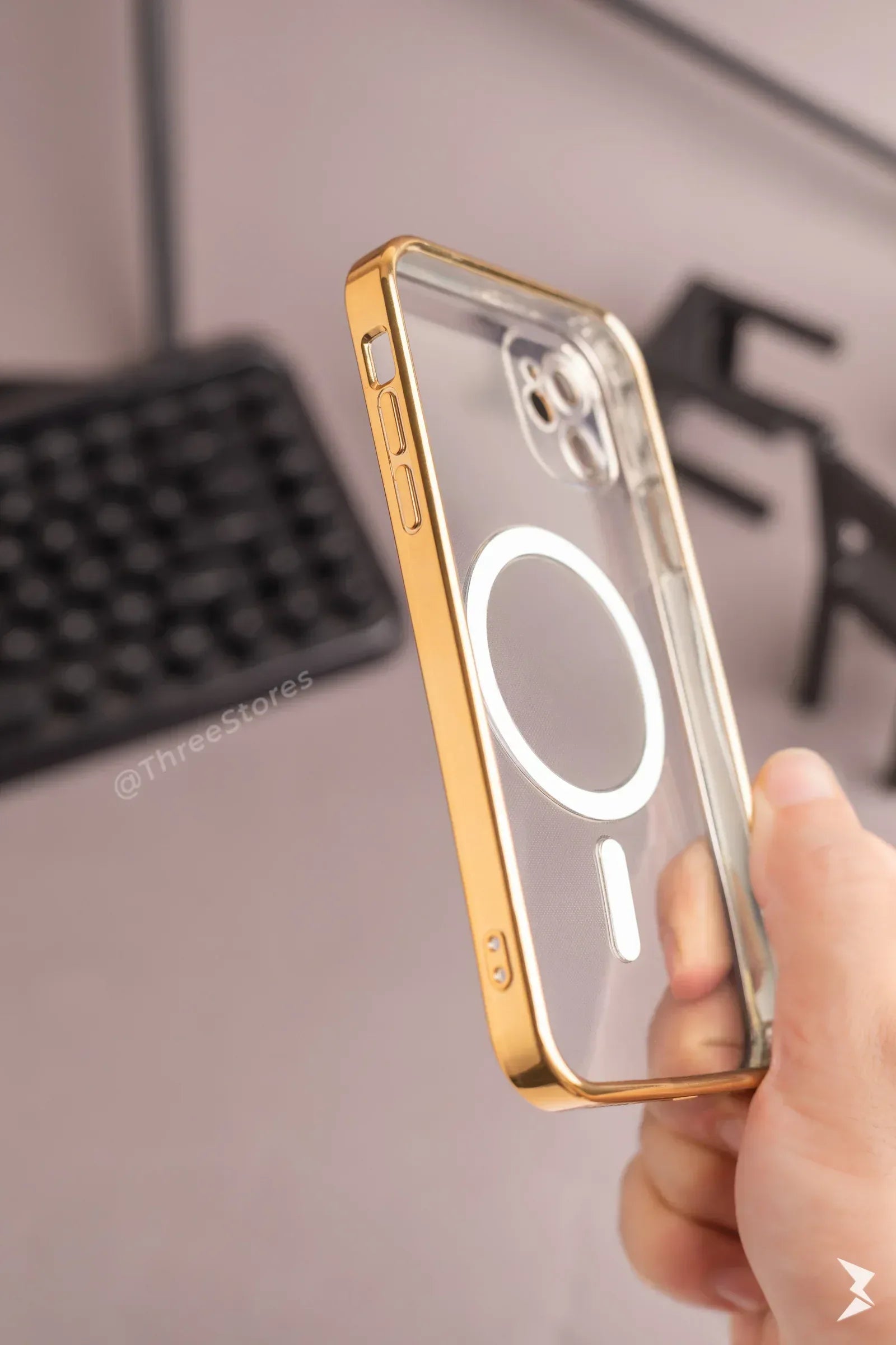 Glossy Magsafe Camera Protection Case iPhone 12 - Three