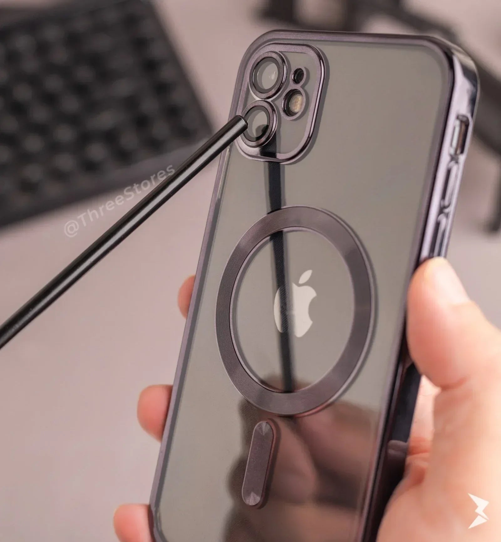 Glossy Magsafe Camera Protection Case iPhone 11 Pro Max - Three