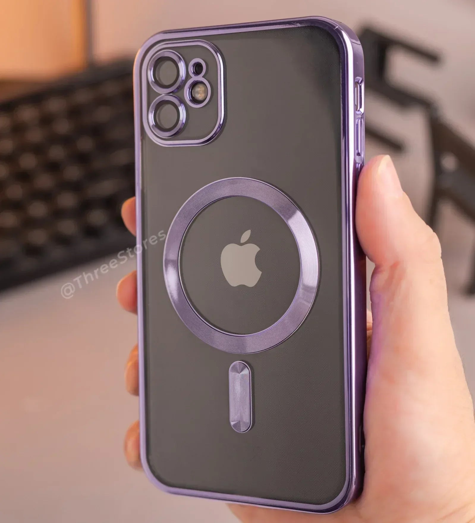 Glossy Magsafe Camera Protection Case iPhone 12 - Three