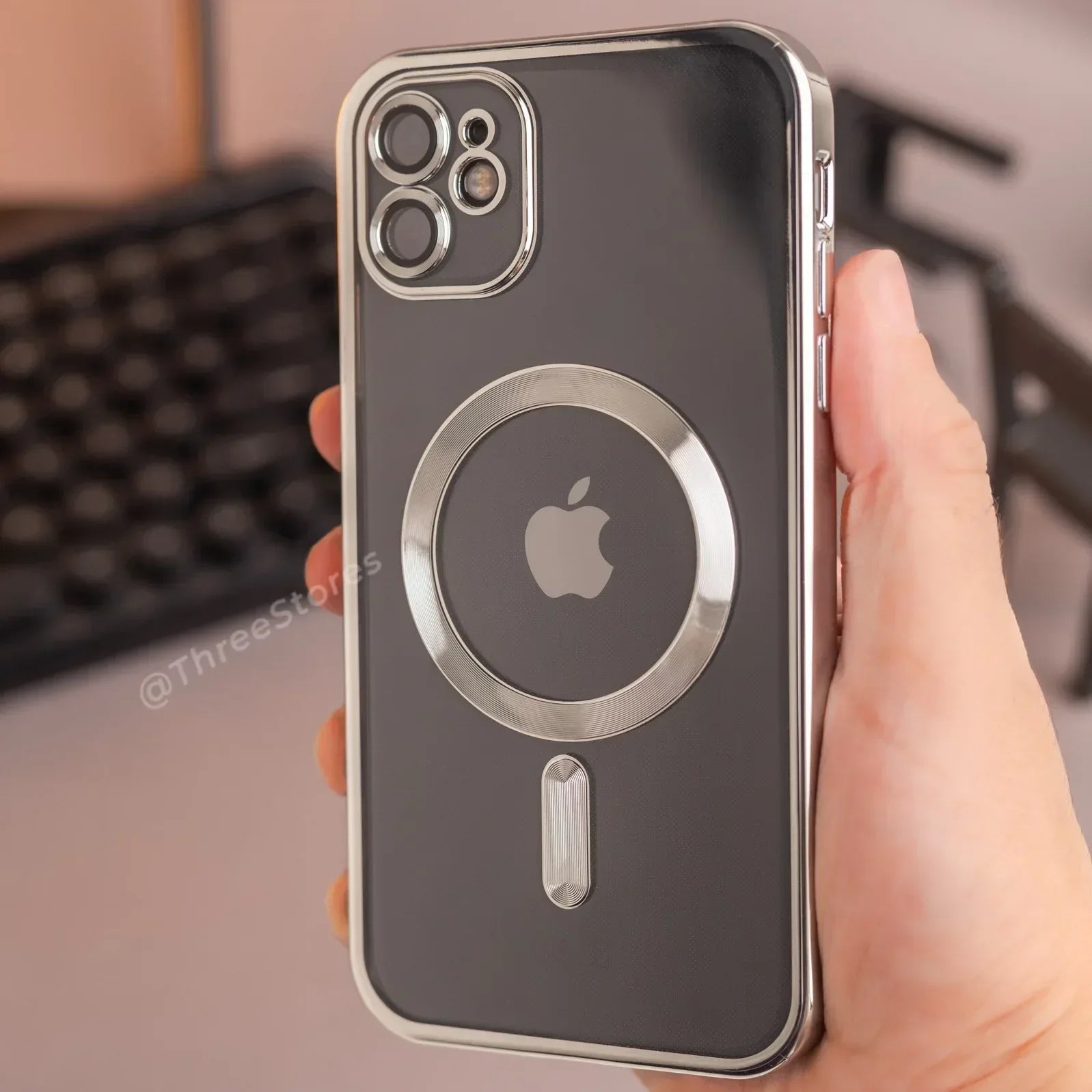 Glossy Magsafe Camera Protection Case iPhone 12 - Three