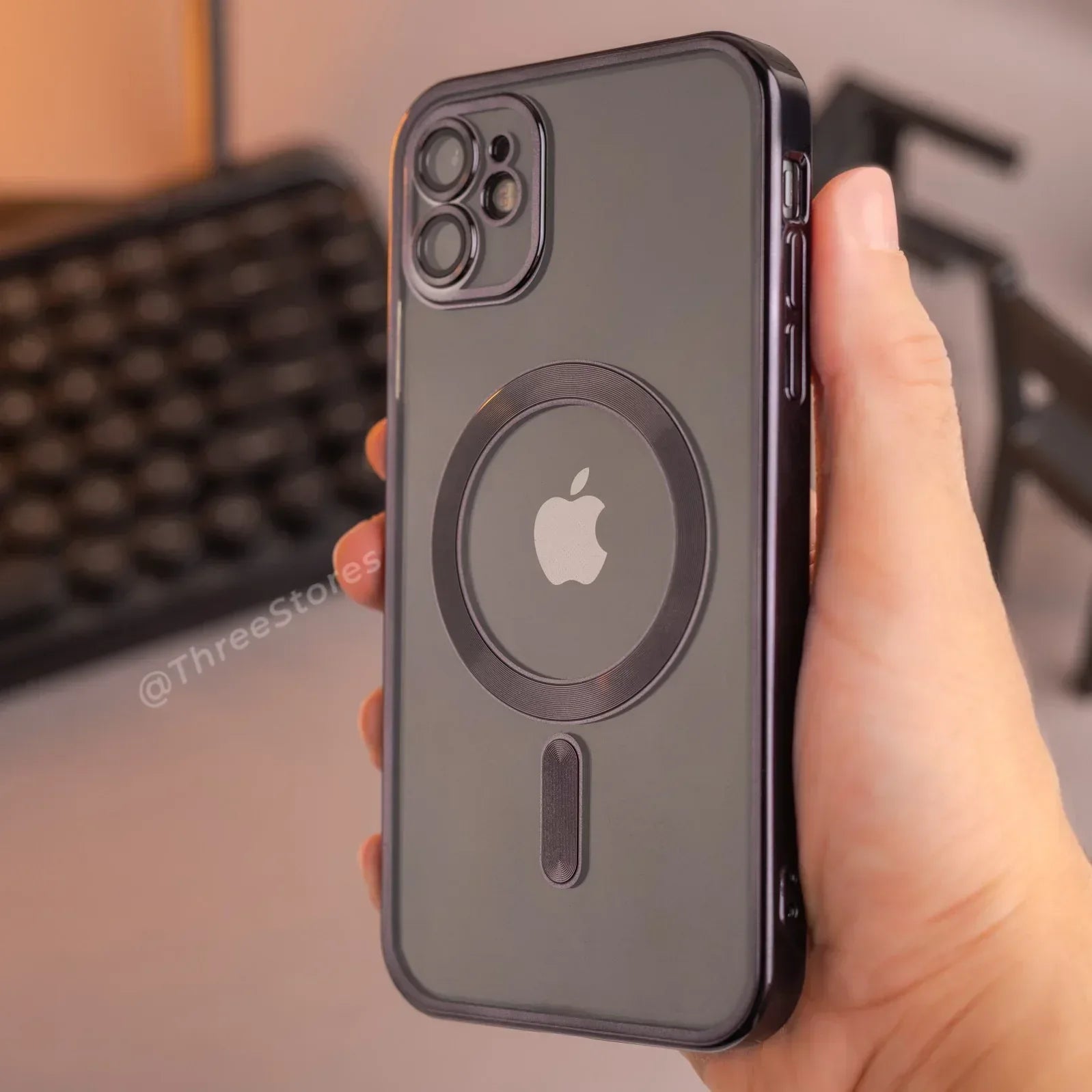 Glossy Magsafe Camera Protection Case iPhone 12 - Three