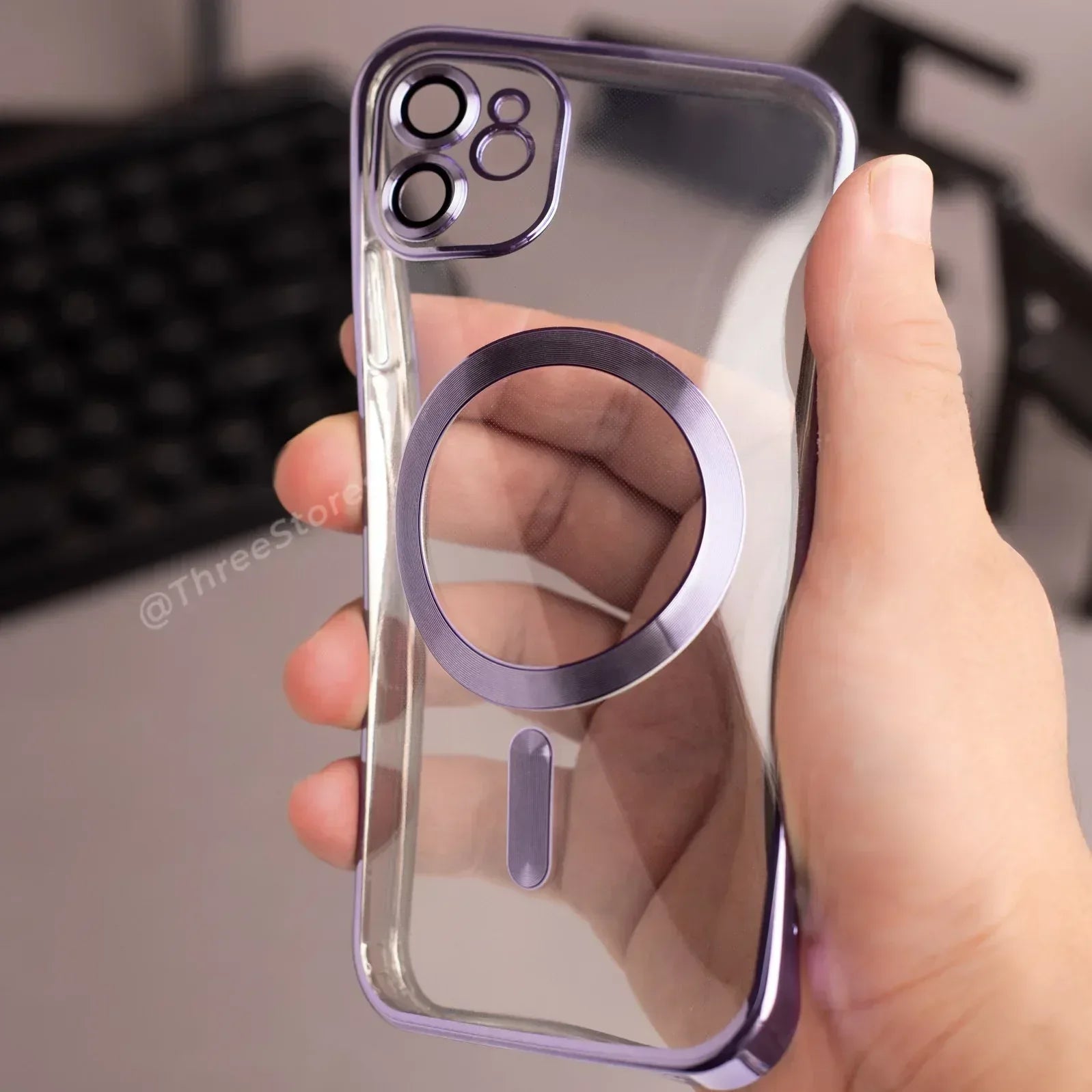 Glossy Magsafe Camera Protection Case iPhone 11 - Three