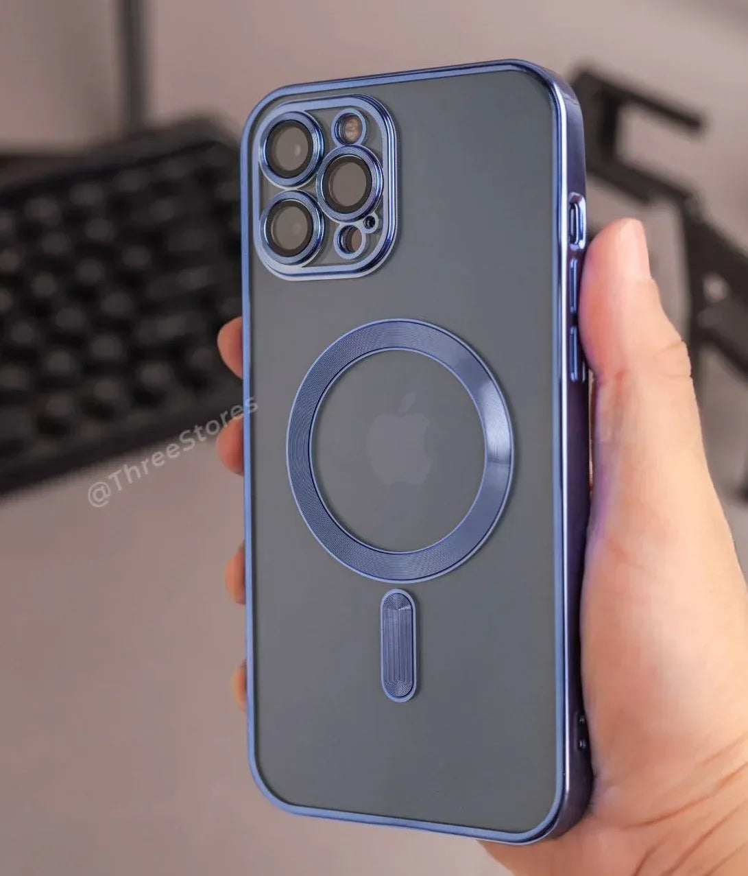 Glossy Magsafe Camera Protection Case iPhone 14 Pro Max - Three
