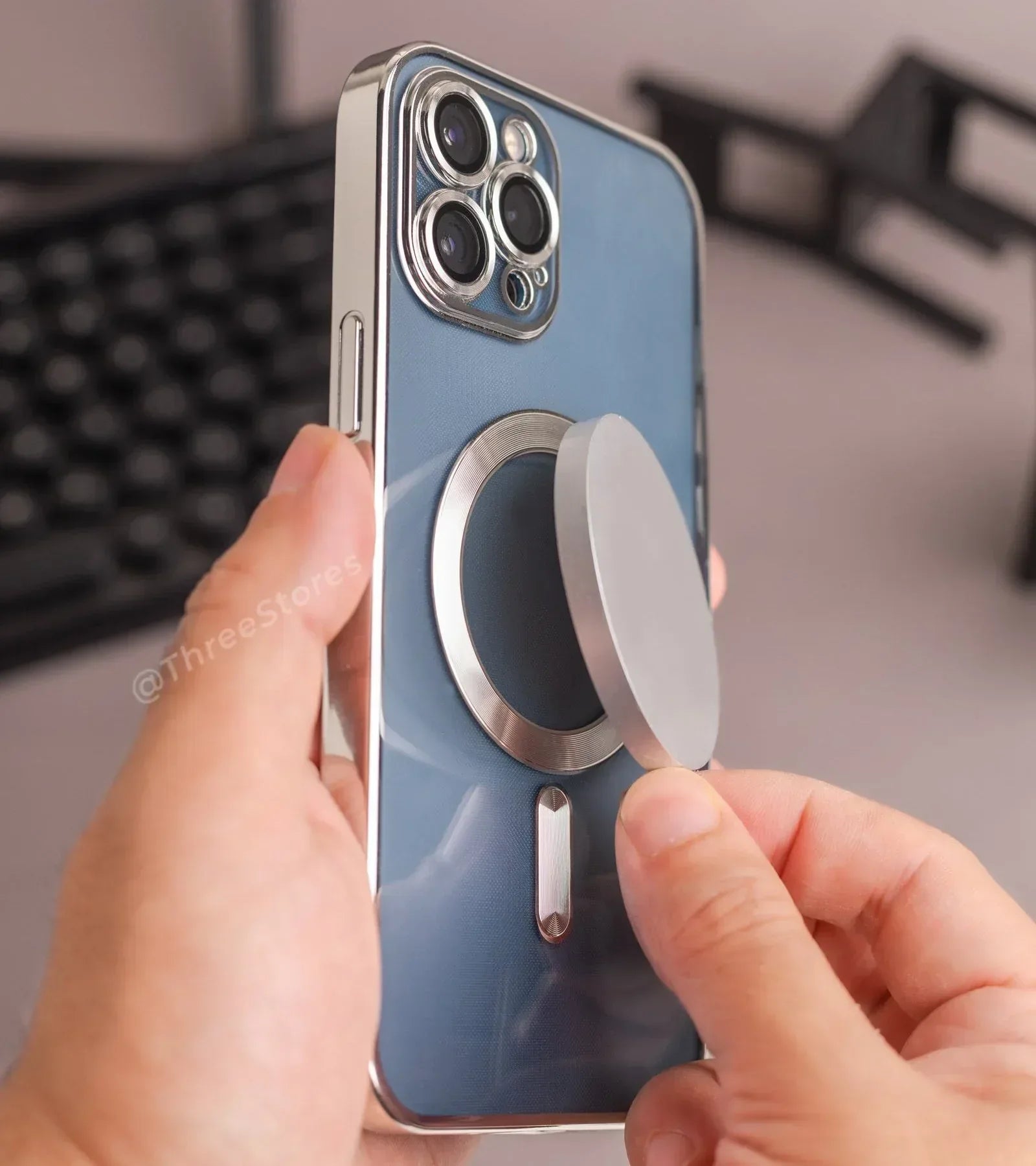 Glossy Magsafe Camera Protection Case iPhone 11 Pro Max - Three