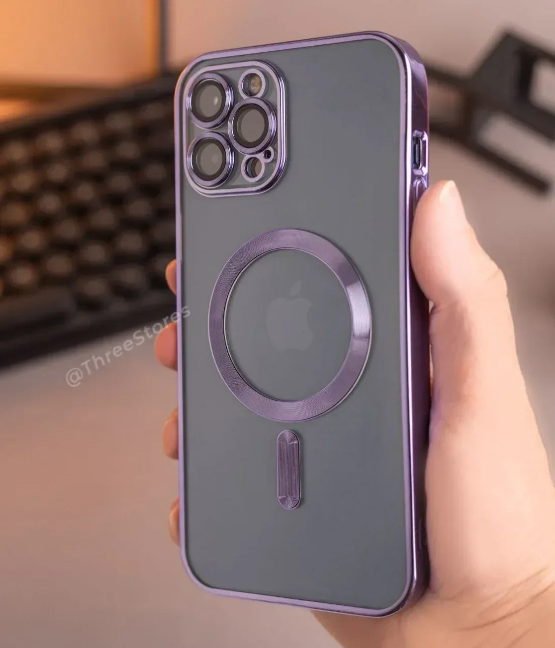 Glossy Magsafe Camera Protection Case iPhone 13 Pro Max - Three