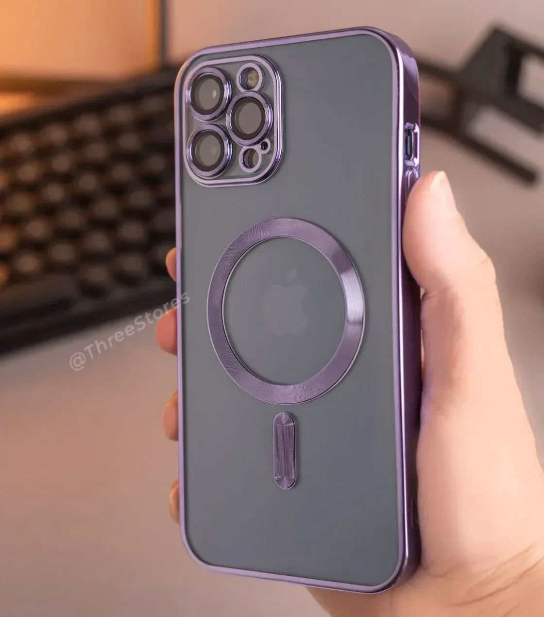 Glossy Magsafe Camera Protection Case iPhone 14 Pro Max - Three