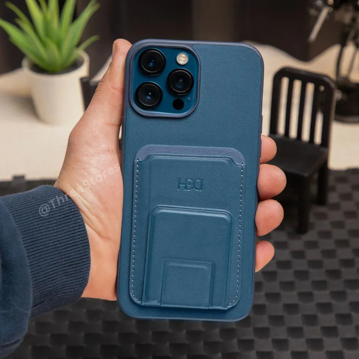 HDD Magnetic Stand Card Leather Case iPhone 11 Pro Max - Three