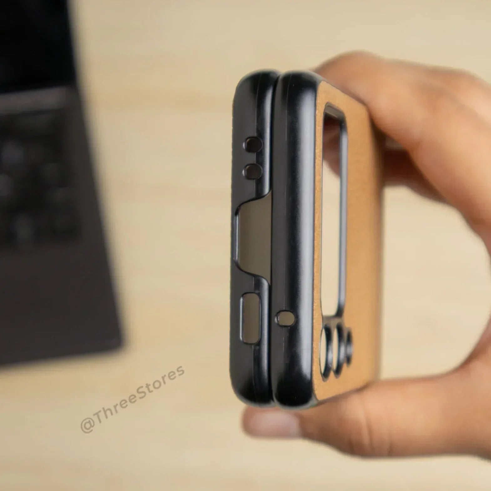 Basic Leather Case Samsung Z Flip 3 - Three