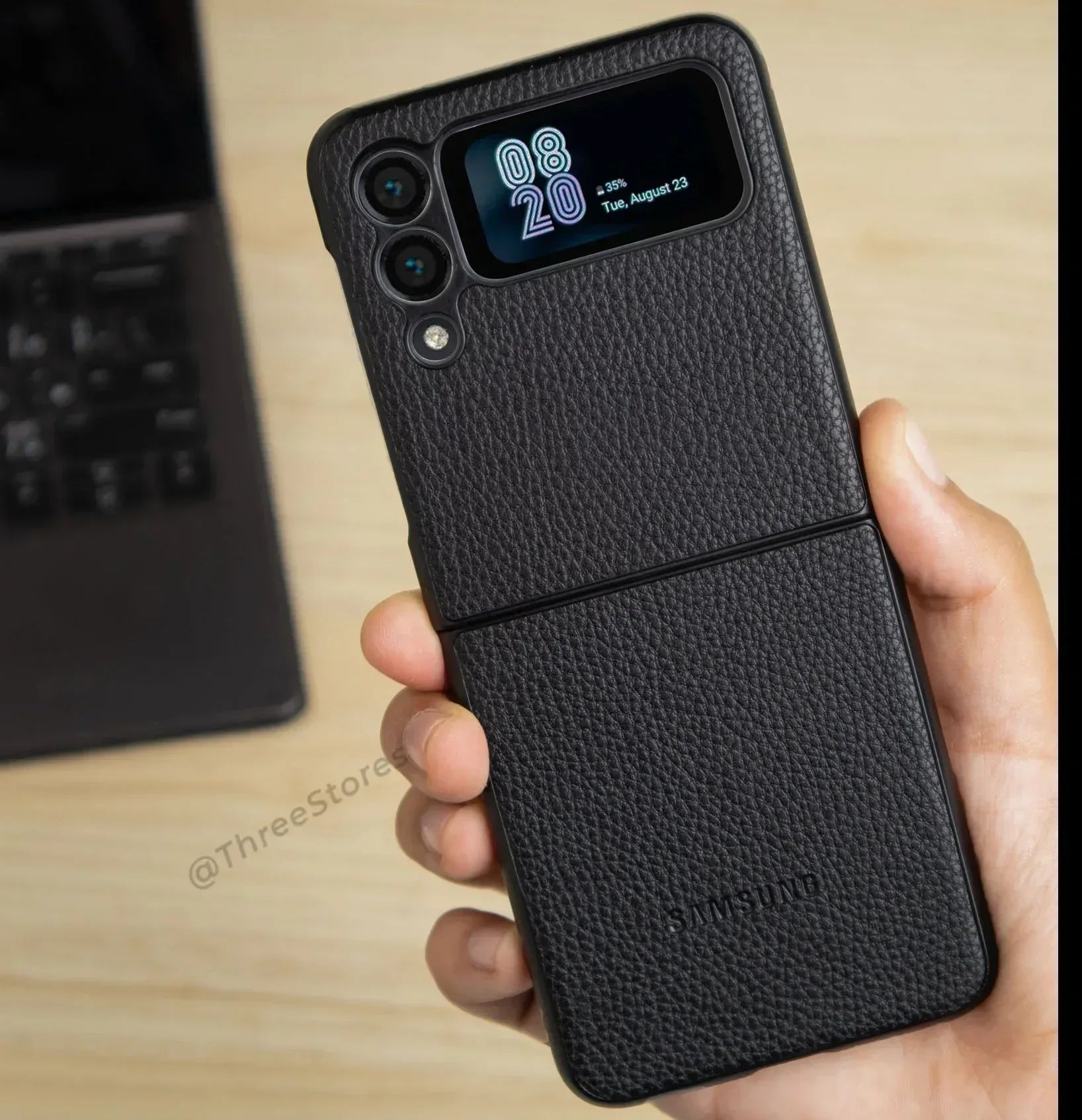 Basic Leather Case Samsung Z Flip 3 - Three