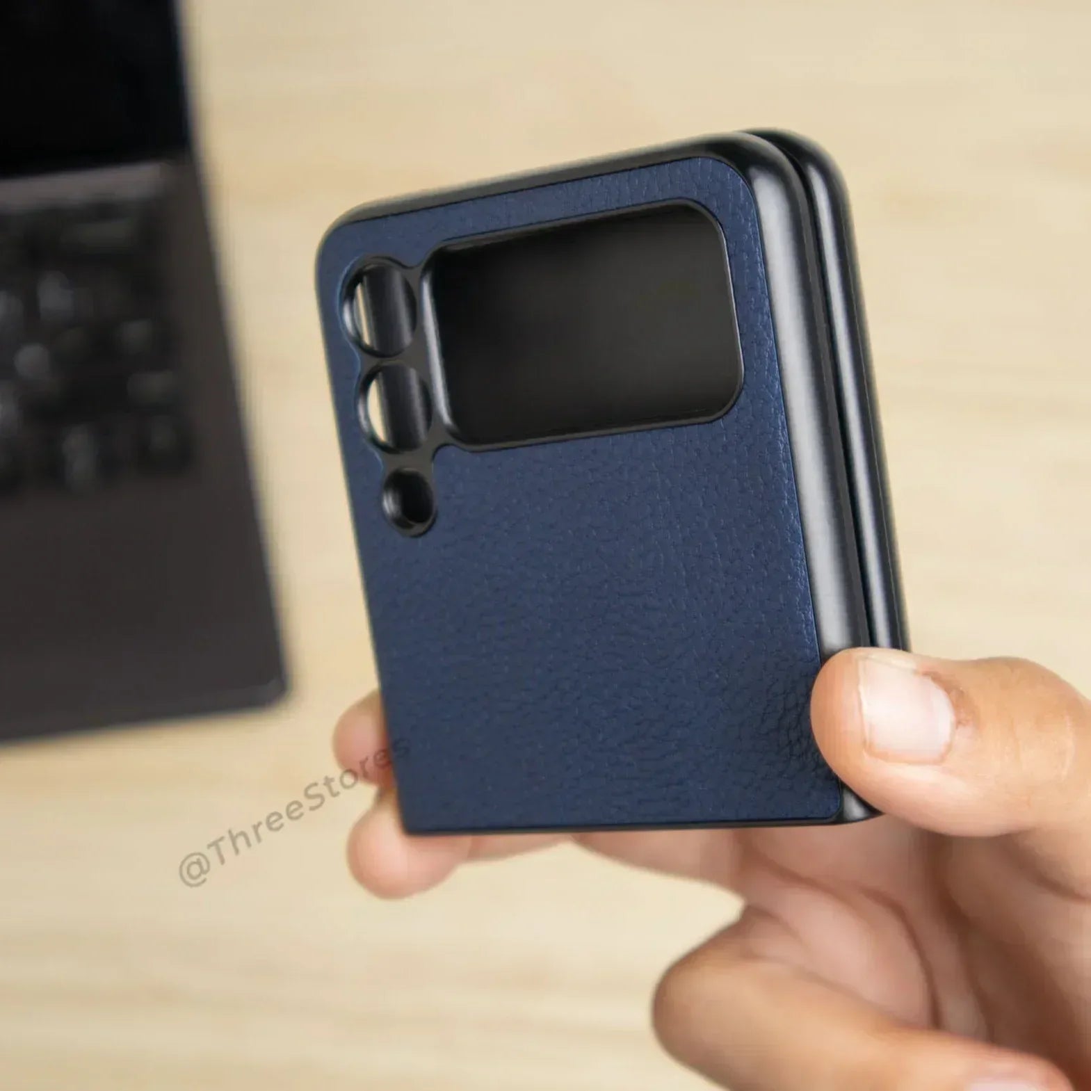 Basic Leather Case Samsung Z Flip 3 - Three