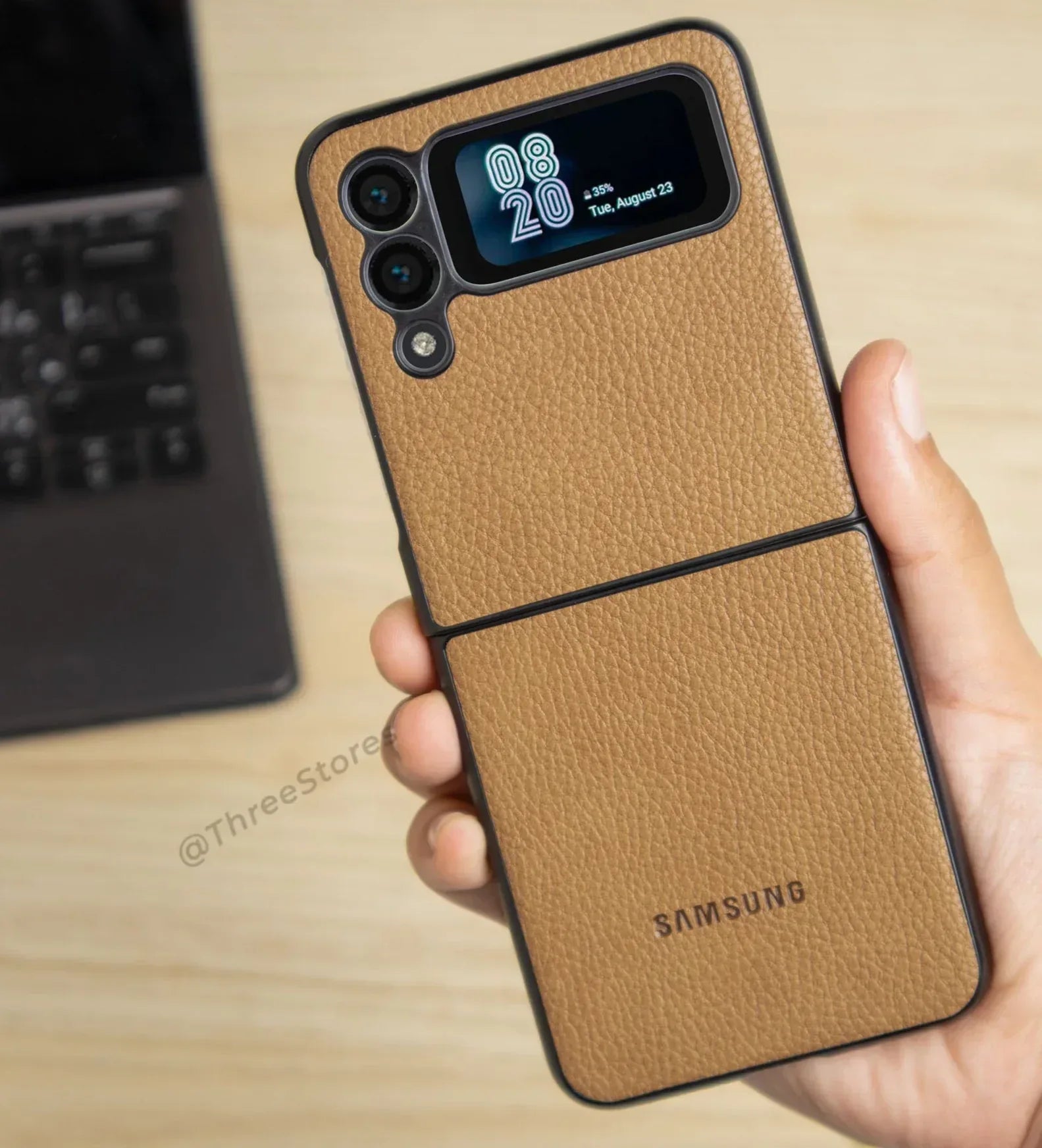 Basic Leather Case Samsung Z Flip 3 - Three