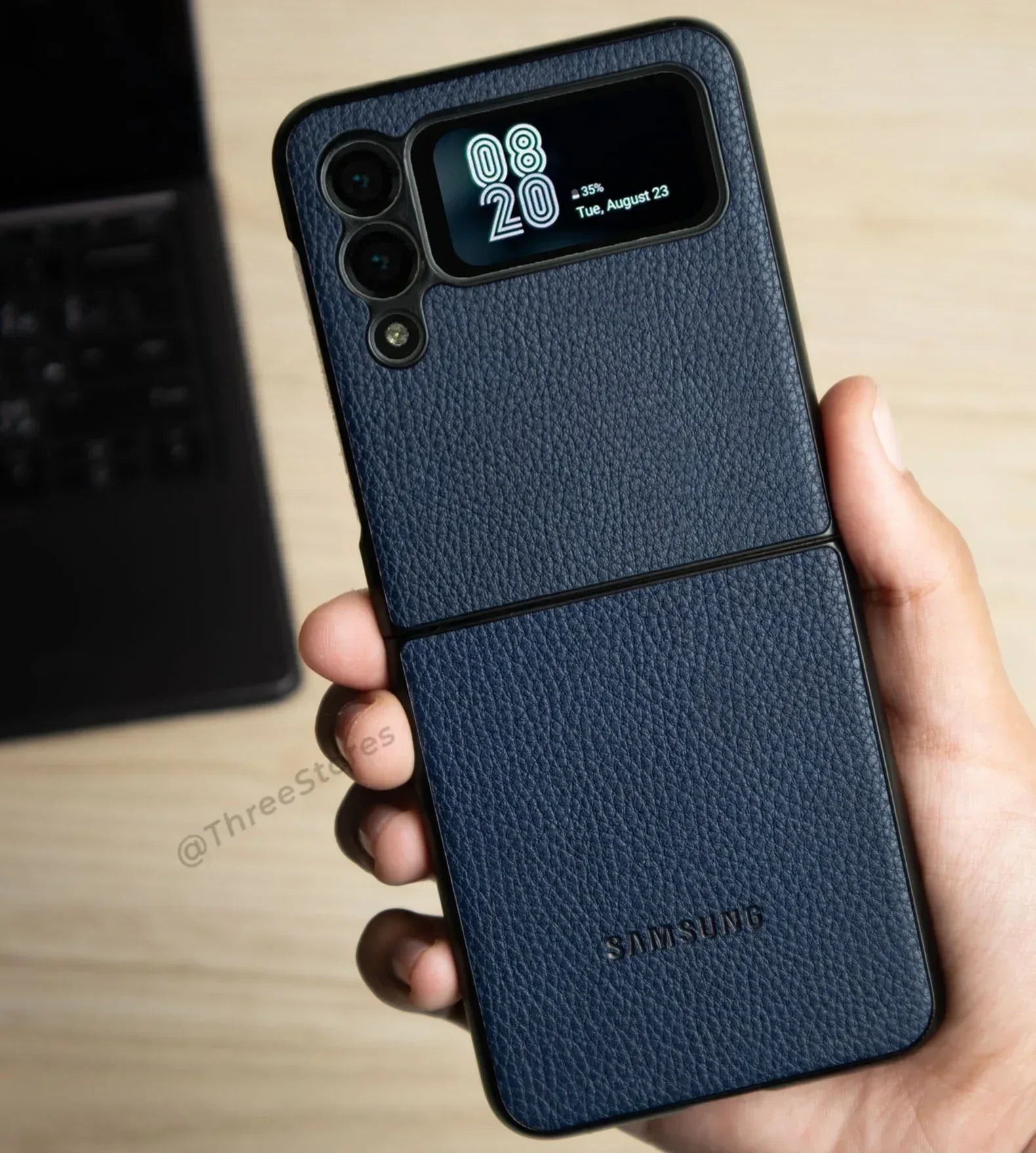 Basic Leather Case Samsung Z Flip 3 - Three