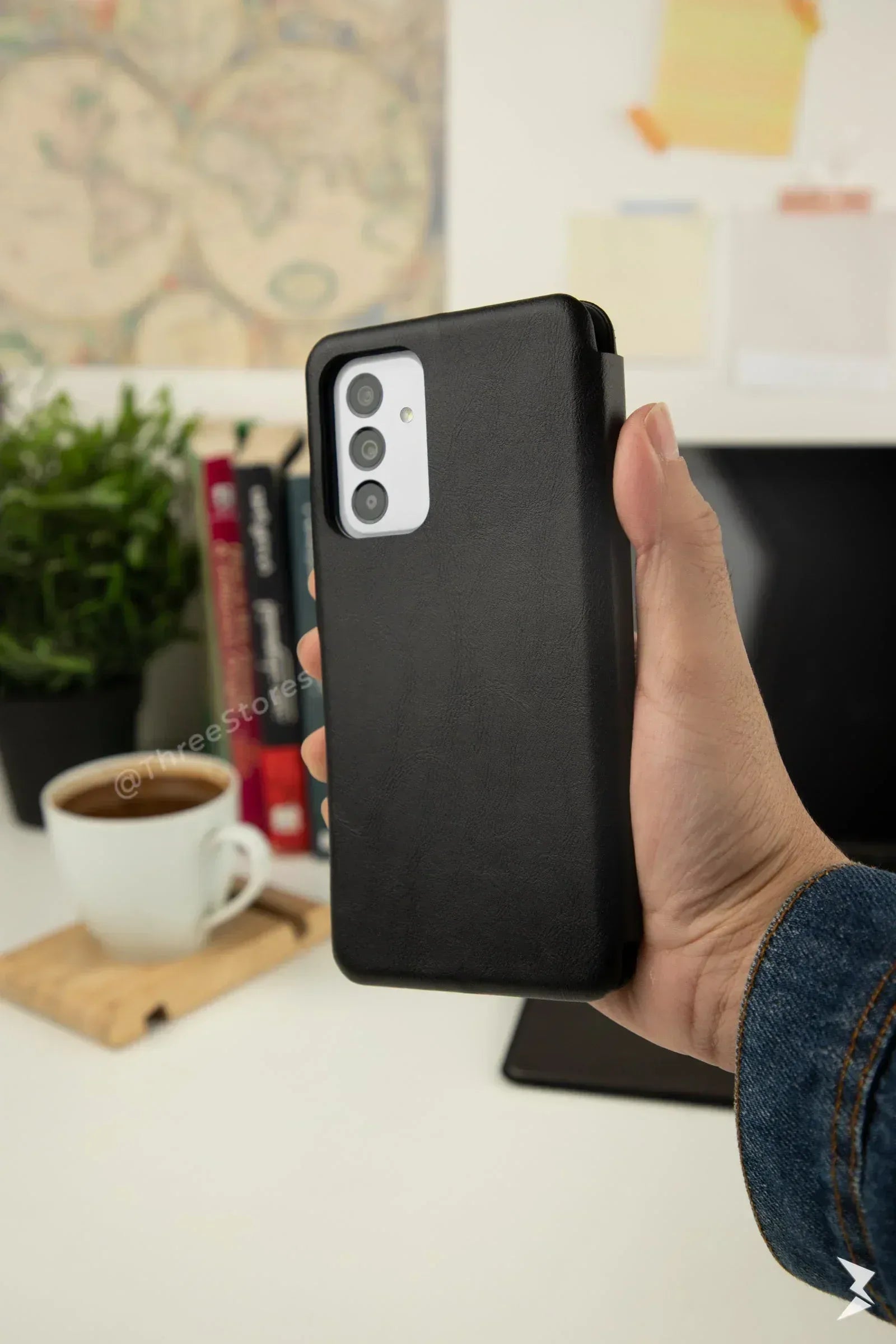 HDD Flip Wallet Leather Case Samsung A53 - Three