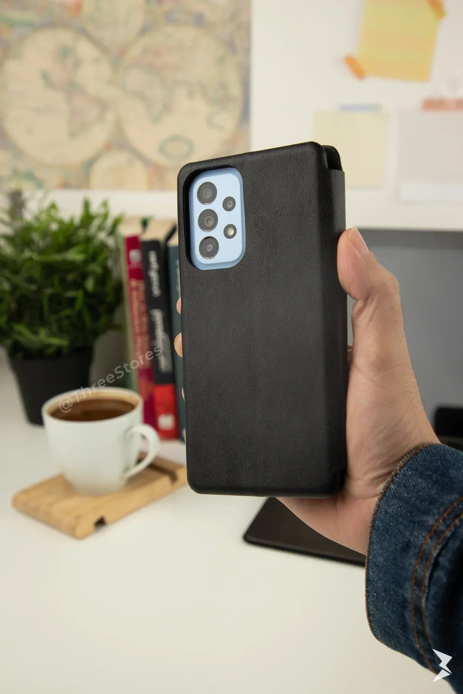 HDD Flip Wallet Leather Case Samsung A33 - Three