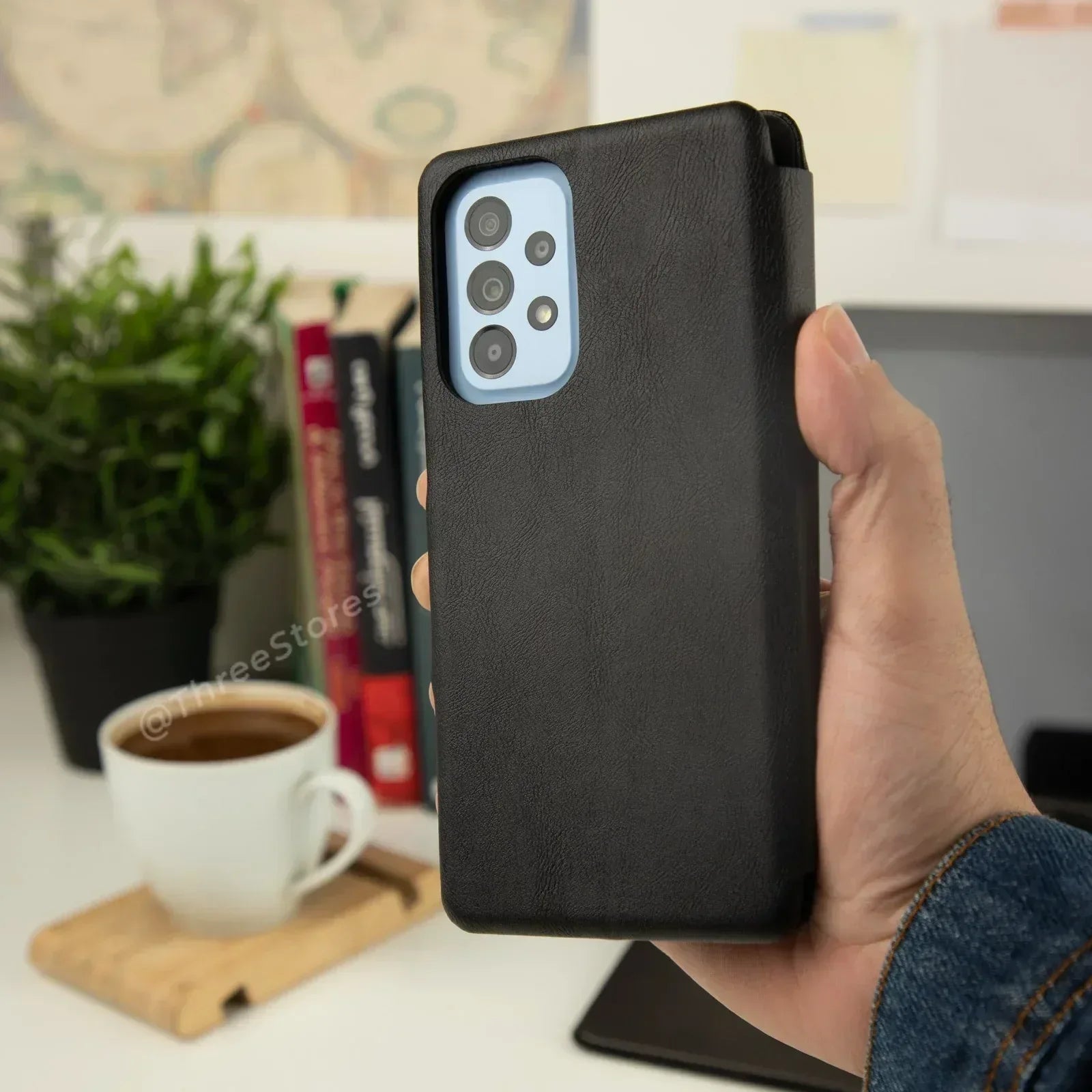 HDD Flip Wallet Leather Case Samsung A33 - Three