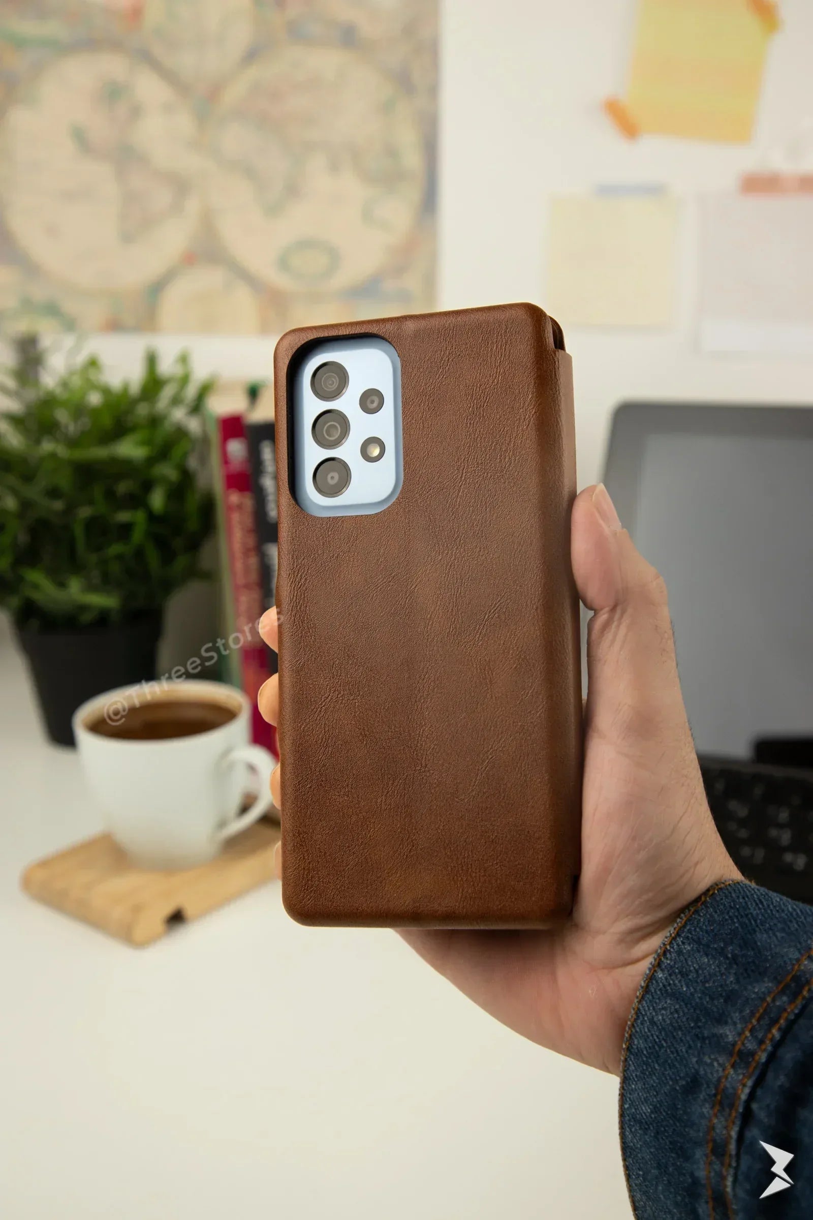 HDD Flip Wallet Leather Case Samsung A33 - Three