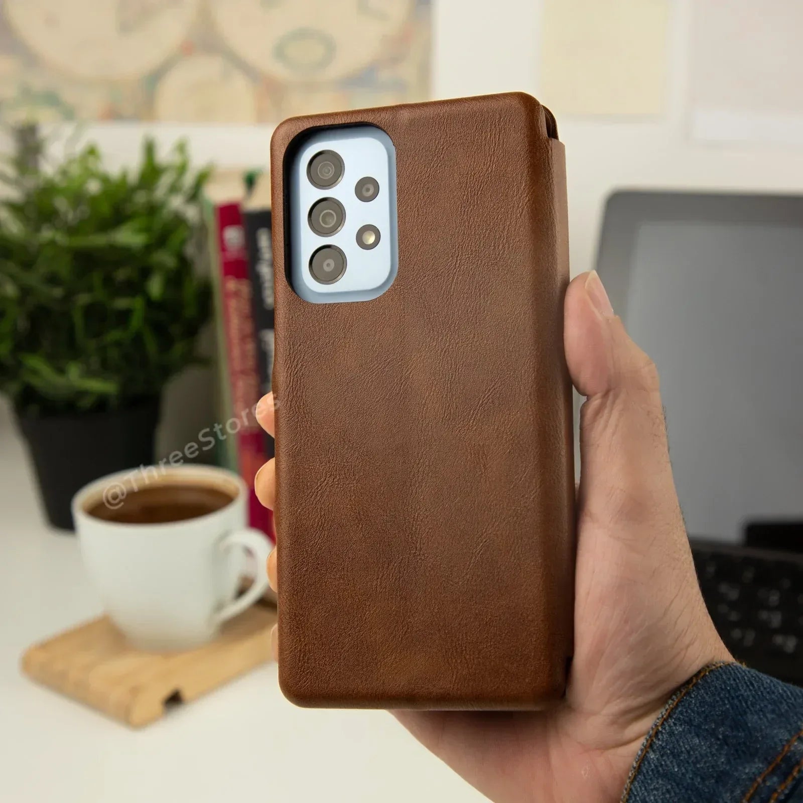 HDD Flip Wallet Leather Case Samsung A33 - Three