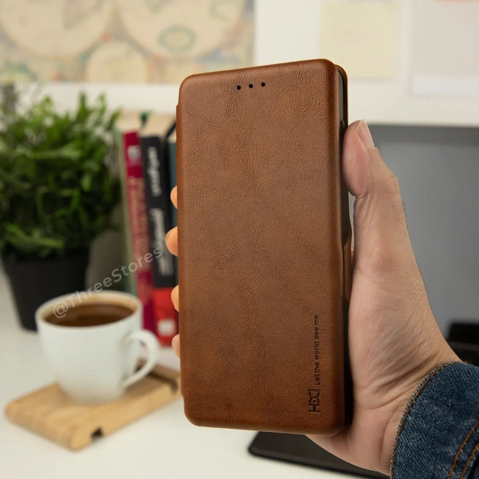 HDD Flip Wallet Leather Case Samsung A53 - Three