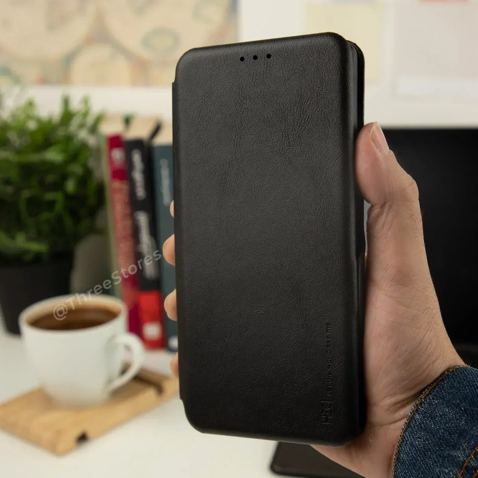 HDD Flip Wallet Leather Case Samsung A53 - Three