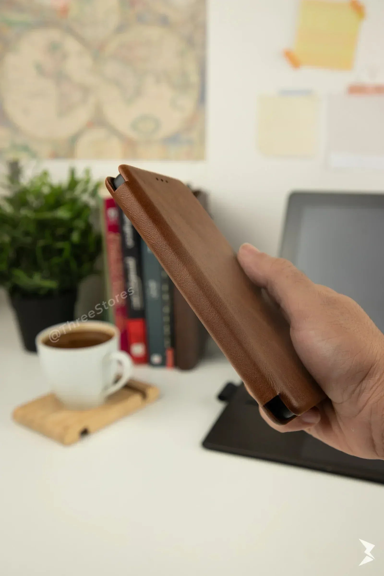 HDD Flip Wallet Leather Case Samsung M52 - Three