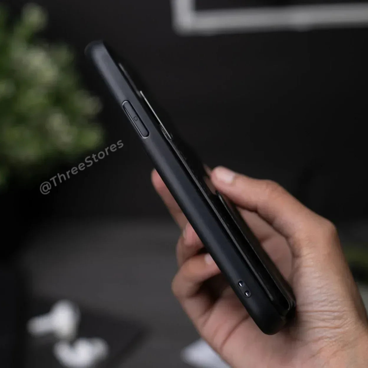 HDD Magnetic Stand Card Leather Case iPhone X - Three