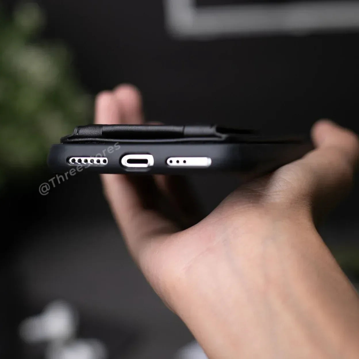 HDD Magnetic Stand Card Leather Case iPhone X Max - Three