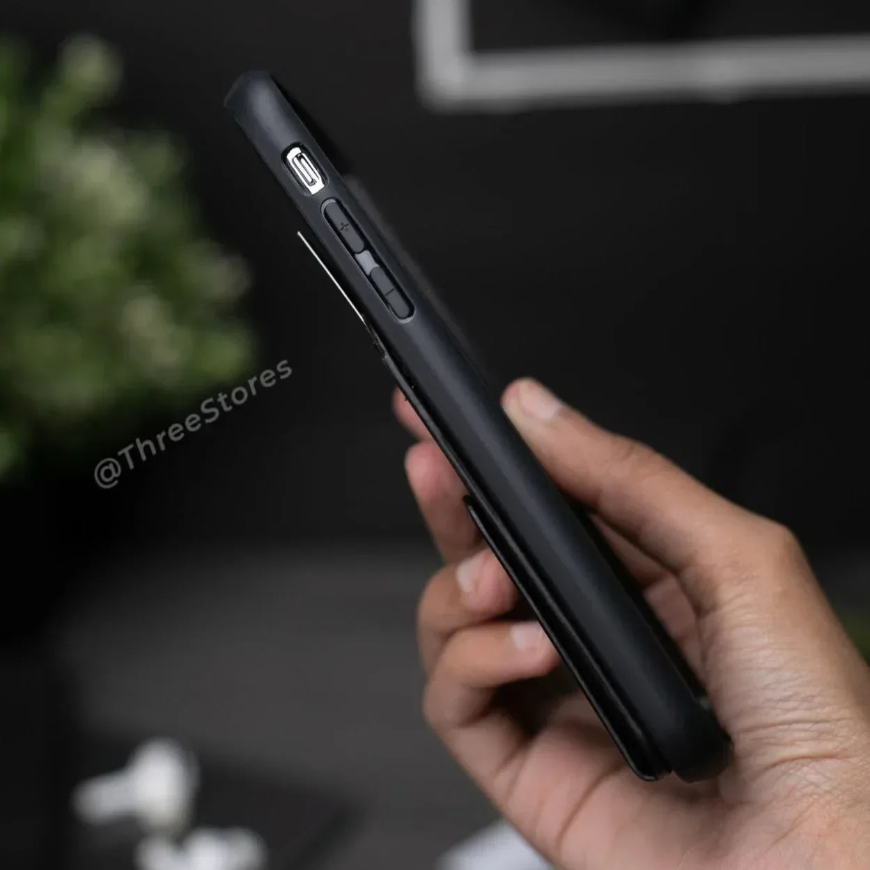 HDD Magnetic Stand Card Leather Case iPhone X Max - Three