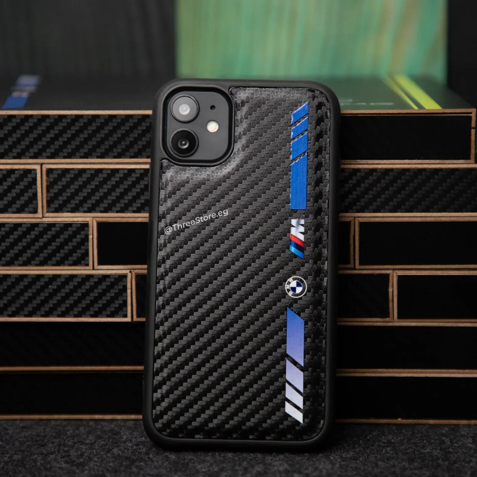 Fiber Carbon Car Brands Case iPhone 11 - Three