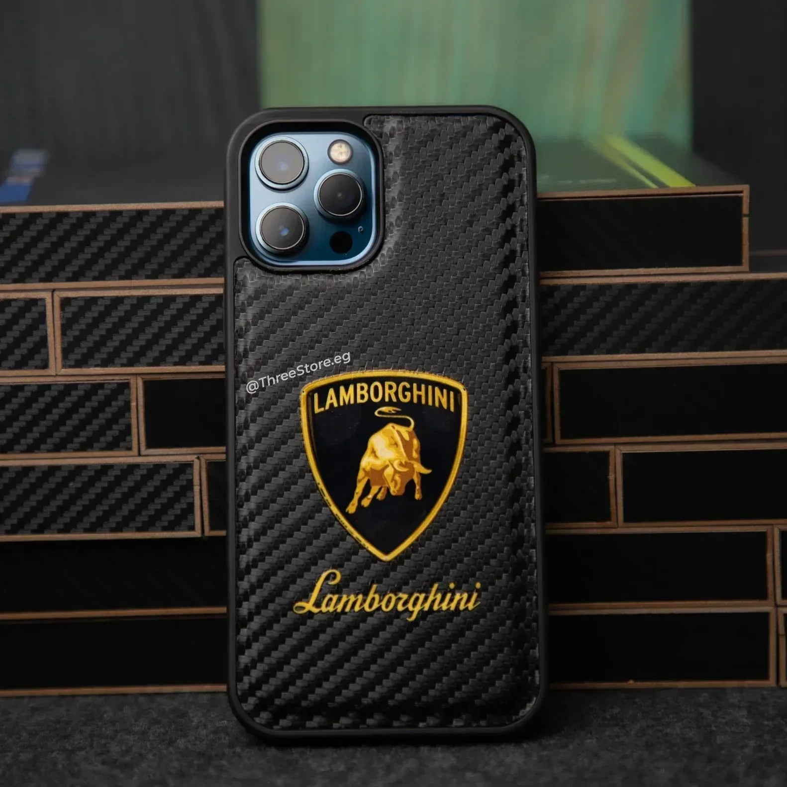 Fiber Carbon Car Brands Case iPhone 13 Pro Max - Three