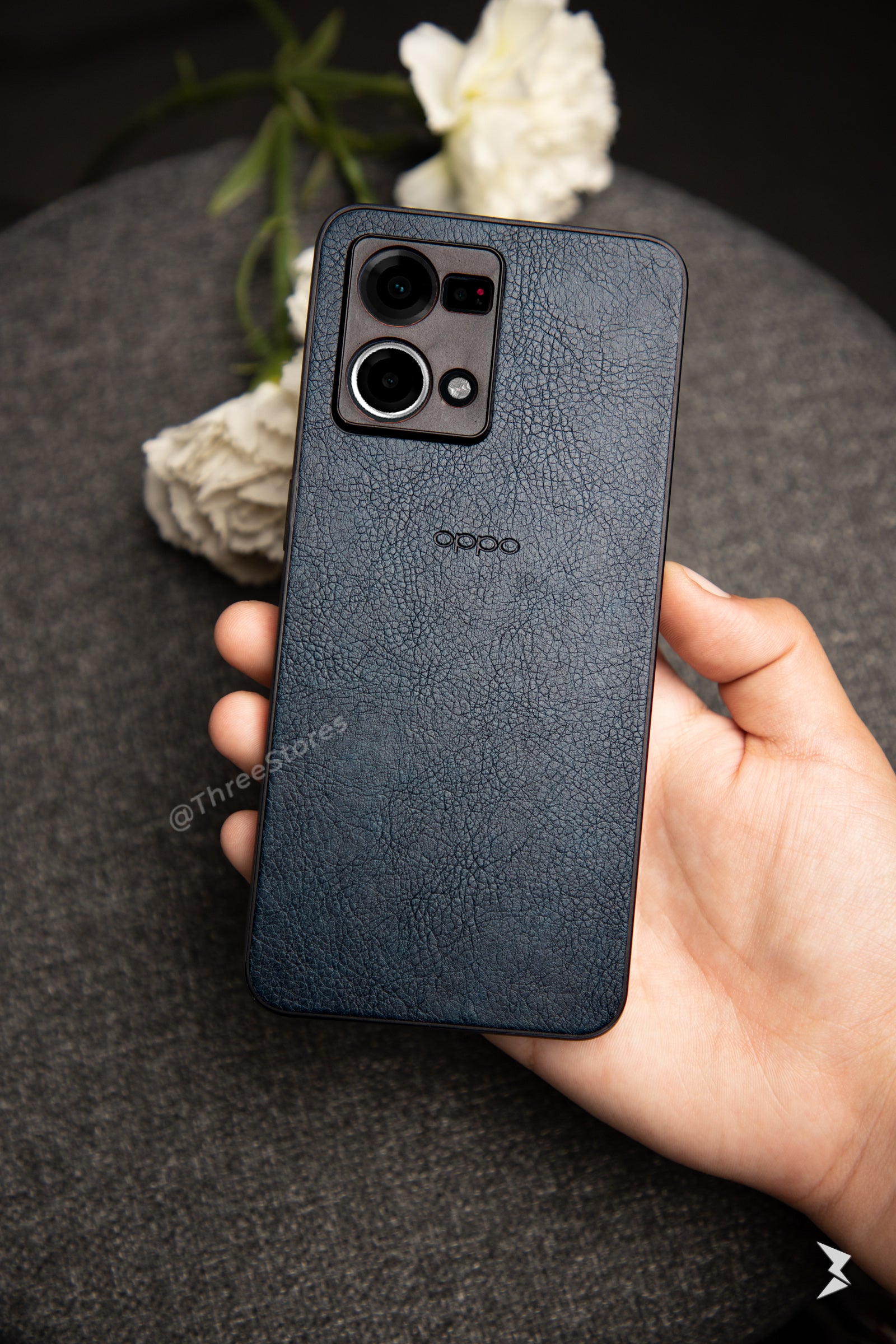 Leather Camera Protection Case Oppo Reno 7 4G / Reno 8 4G
