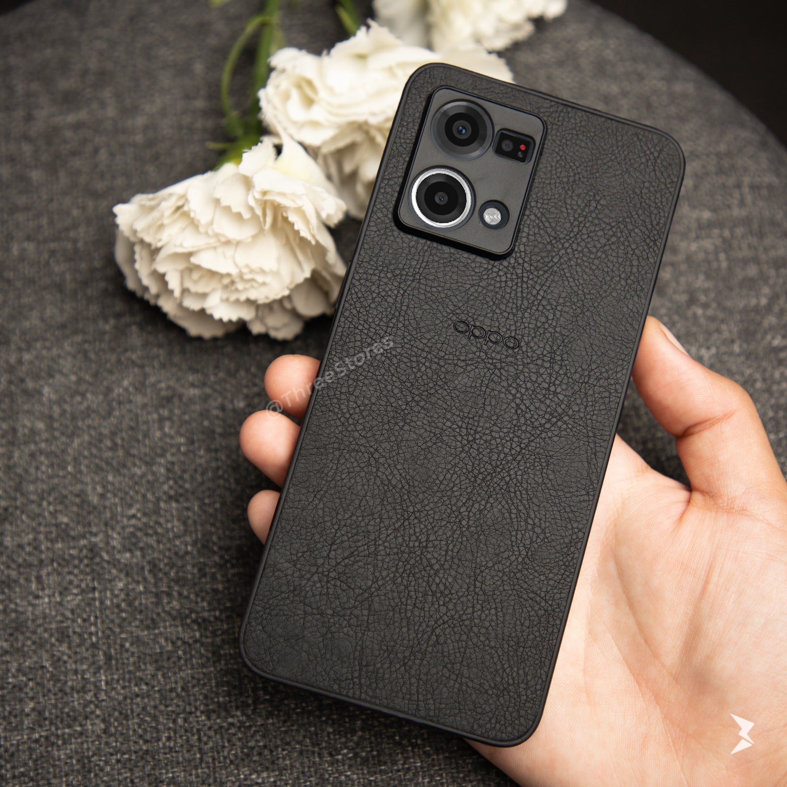 Leather Camera Protection Case Oppo Reno 7 4G / Reno 8 4G