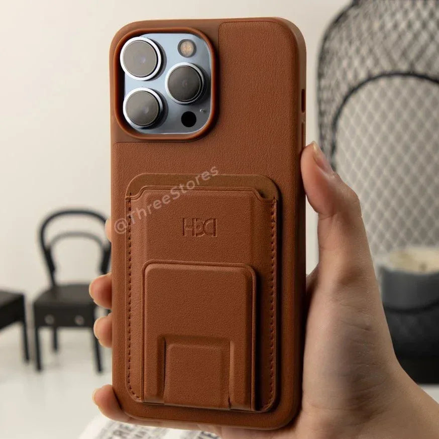 HDD Magnetic Stand Card Leather Case 12 / 12 Pro - Three