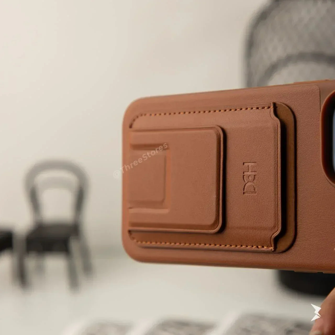 HDD Magnetic Stand Card Leather Case iPhone 12 Pro Max - Three