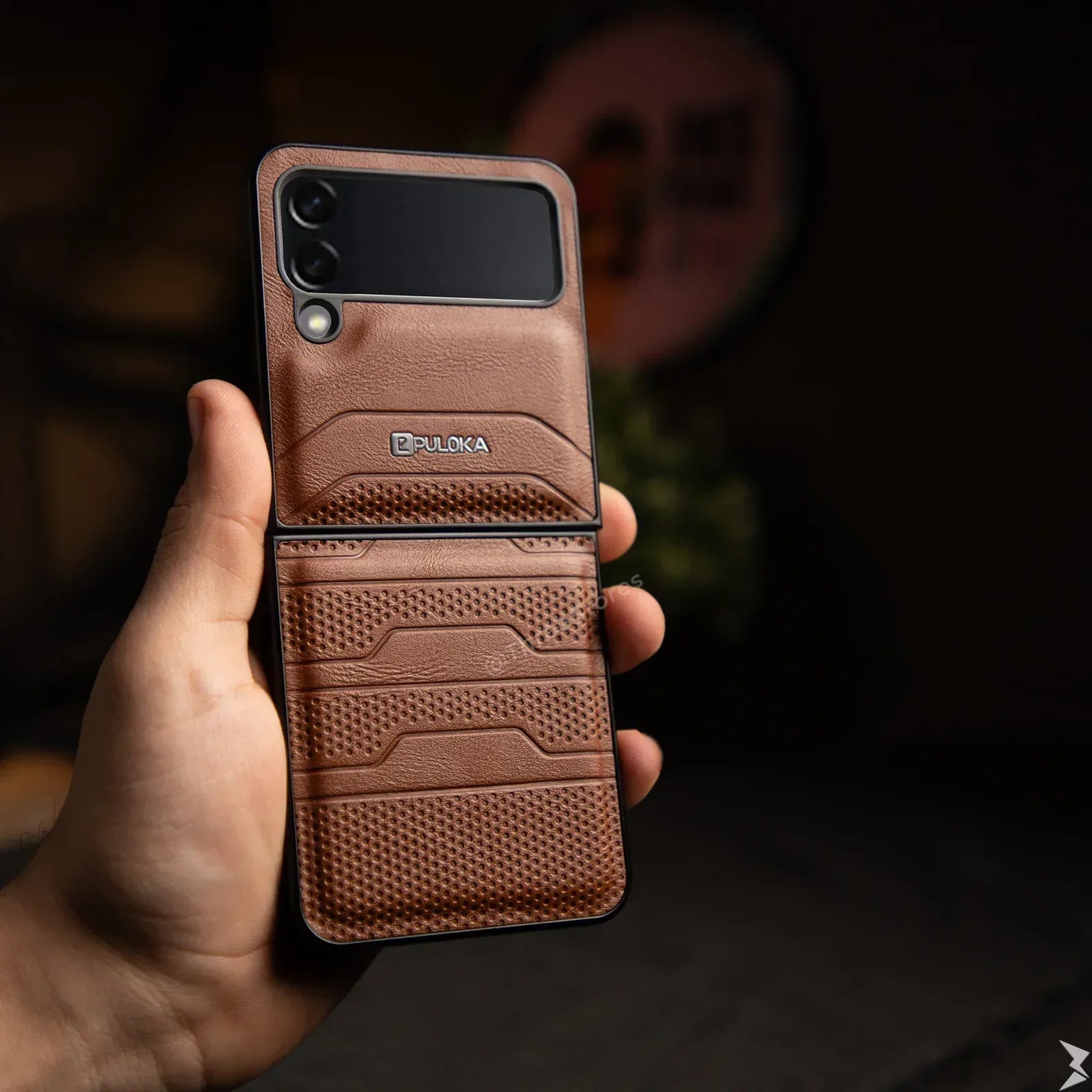 Puloka Dots Leather Case Samsung Z Flip 3 - Three