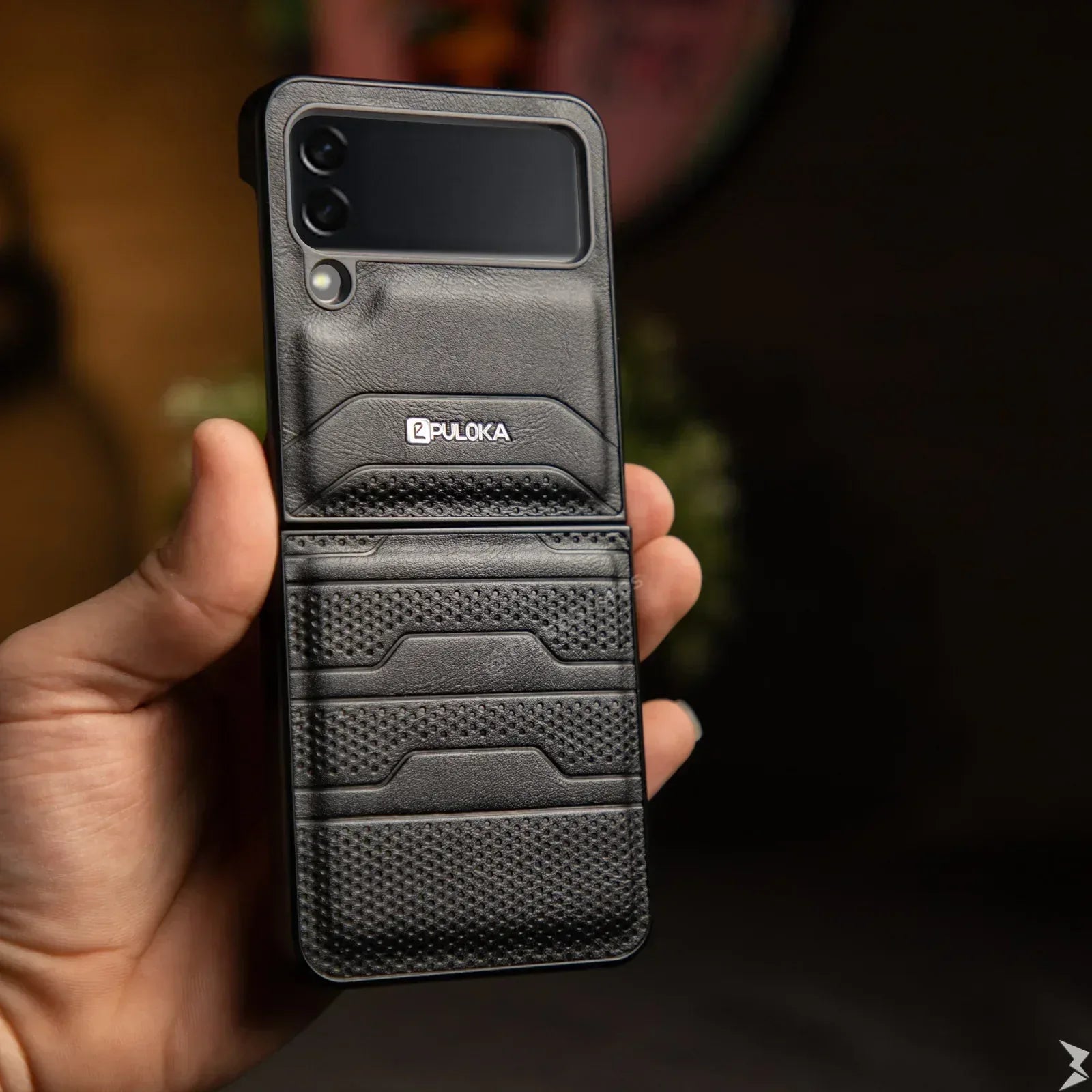 Puloka Dots Leather Case Samsung Z Flip 3 - Three